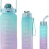 3in1 motivational water bottle