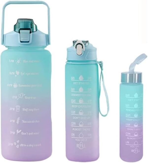 3in1 motivational water bottle