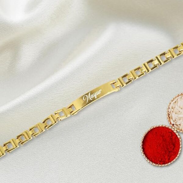 golden bracelet rakhi