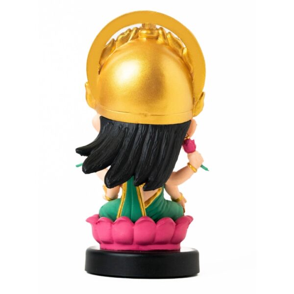 lakshmi ji bobblehead back look green color