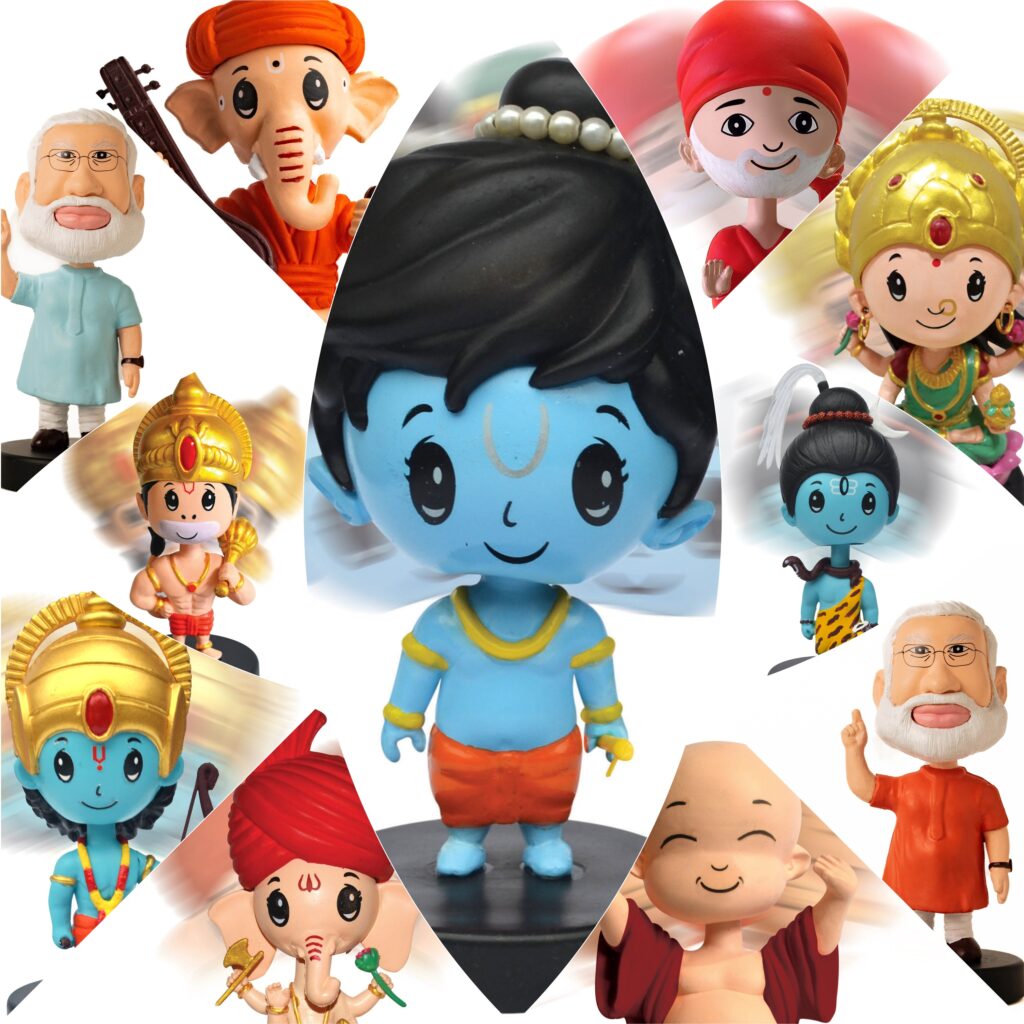 collage of bobblehead