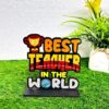 best teacher wooden trophy
