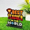 best teacher wooden trophy