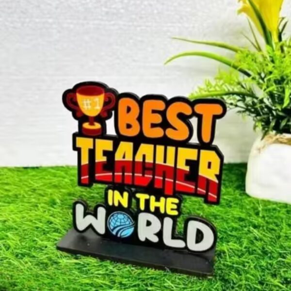 best teacher wooden trophy
