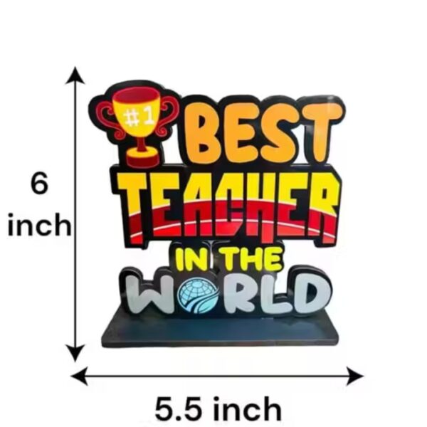 best teacher wooden trophy