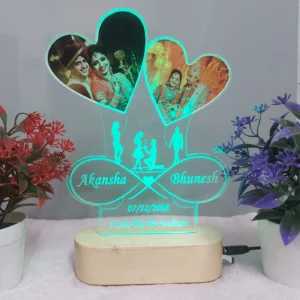 acrylic lamp with photo