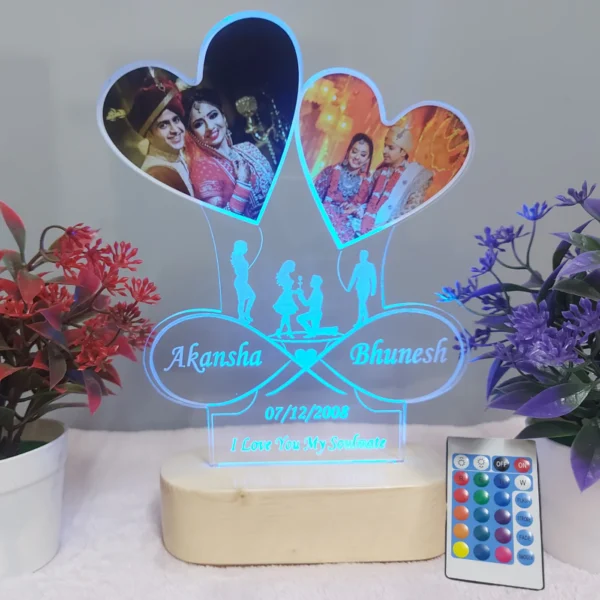 acrylic lamp with photo